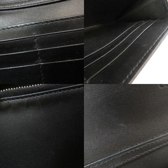 Christian Dior Logo Metal Fittings Chain Long Wallet Coin Purse Leather - Picture 8 of 10